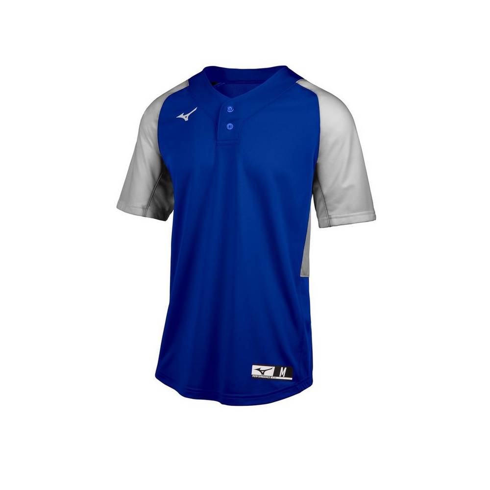 Mizuno Aerolite 2-Button Férfi Mezek Királykék/Szürke VKA823109